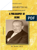 M. N. Babu - Heidegger's Hermeneutical Phenomenology - A Philosophy of Being - An Adaptation of A Doctoral Thesis-K.G. Sasi (2010)