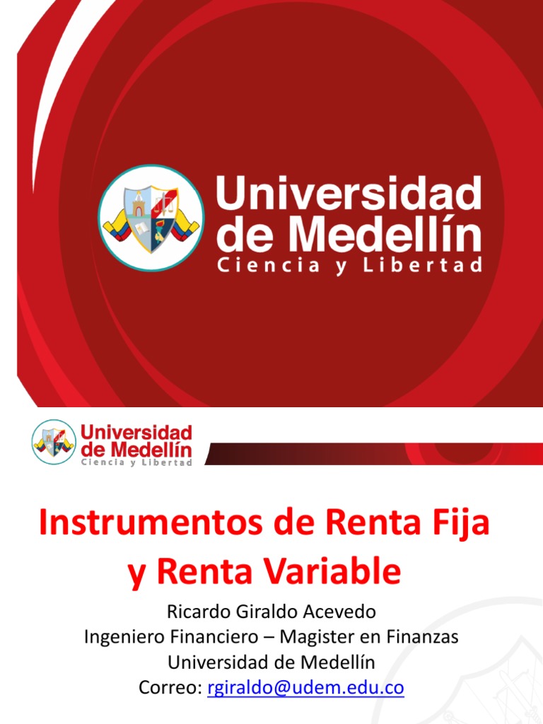 1 - Introducción | PDF | Renta Fija | Mercados financieros
