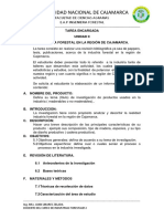 Tarea - Trabajo Encargado Sobre Investigacion de La Industria Forestal en La Region de Cajamarca