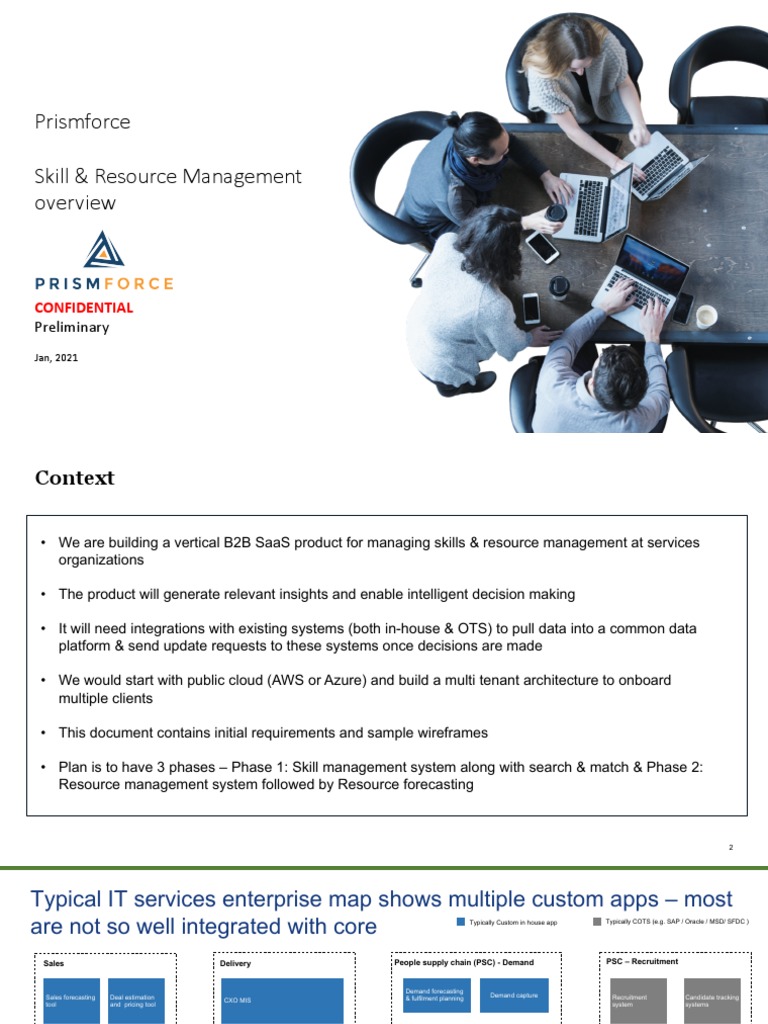 Prism Requirements Overview PDF Analytics Cloud Computing