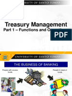 Treasury Management: - Functions and Operations