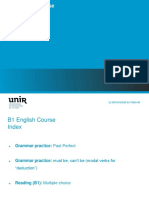 Unit 8A: B1 English Course
