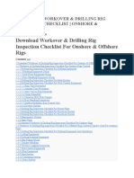 Workover Drilling Rig Inspection Checklist
