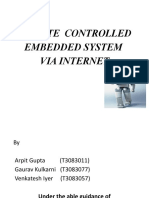 Remote Controlled Embedded System Via Internet