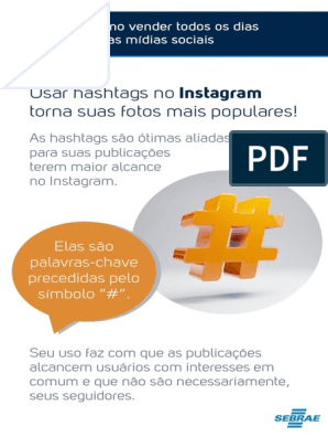 Instagram, PDF, Hashtag