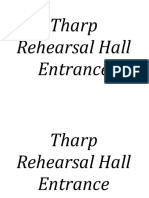 Tharp Rehearsal Hall EntranceExit