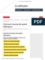 Cod Erori Masina de Spalat Whirlpool _ Manual