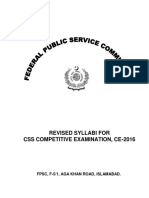 CSS 2019 Syllabus PDF Download
