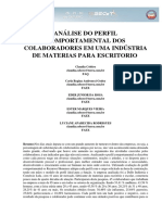 Análise Do Perfil Comportamental Dos Trabalhadores Em Uma Indústria