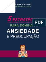 Ebook 5 Estratégias para Dominar A Ansiedade e Preocupação