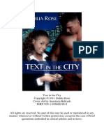 (Rose Dahlia) Text in The City (Short Stories)