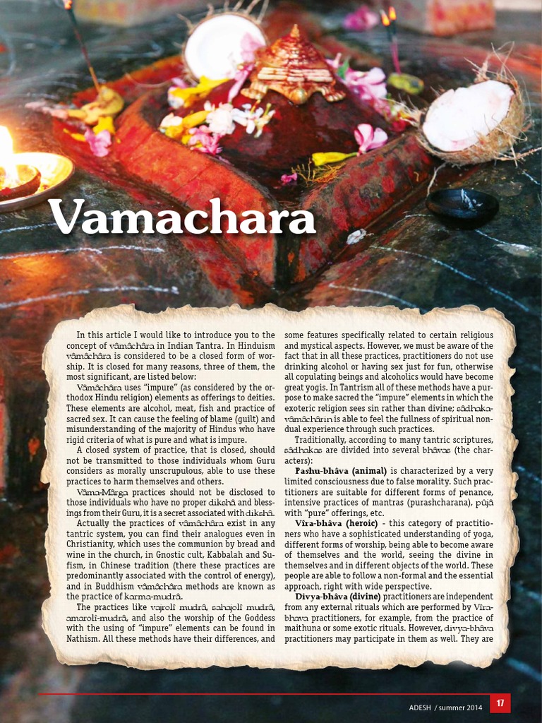 Understanding Vâmâchâra in Tantra | PDF | Tantra | Worship