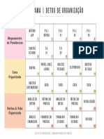 Cronograma Detox de Organização