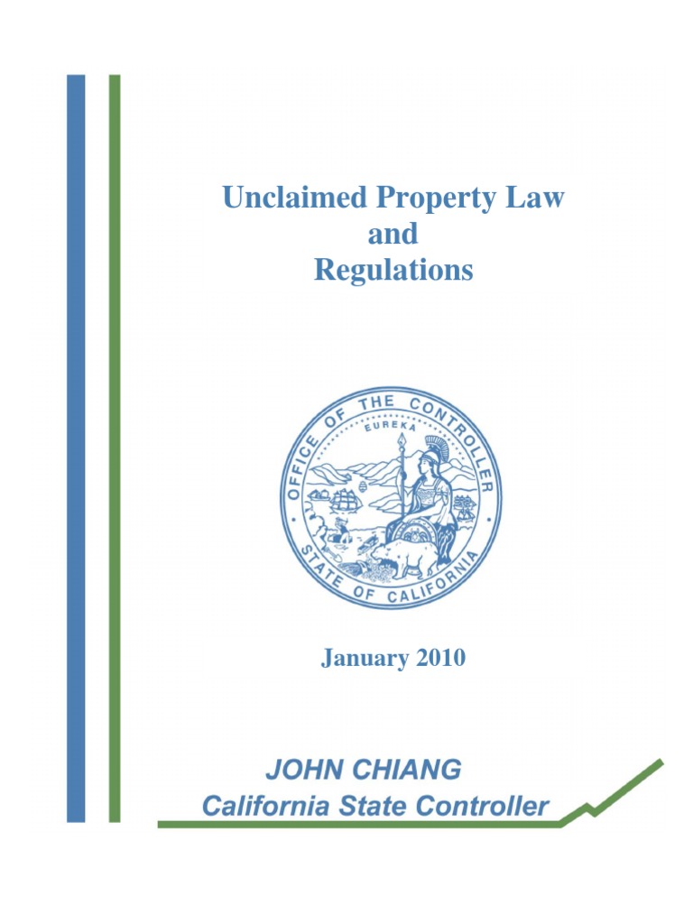 Unclaimed Property Laws PDF Trust Law Banks