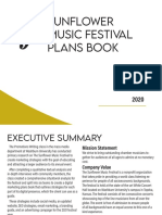 Sunflower Music Festival Plan Book