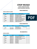 Jadwal Genap 2021