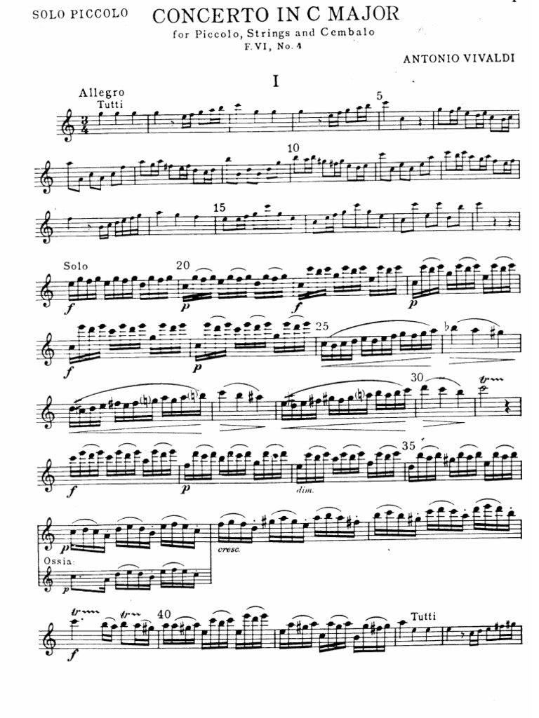 VivaldiPiccolo Concerto in C Classical Music