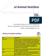 History of Animal Nutrition