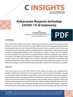 Kekacauan Respons Terhadap COVID-19 Di Indonesia: No. 13 / 23 Maret 2020 No. 13 / 23 Maret 2020