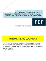 Aspek Psiko, Sosio Kultural Dan Spiritual Serta Stigma Pada Odha