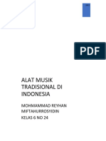 ALAT MUSIK TRADISIONAL DI INDONESIA Doc