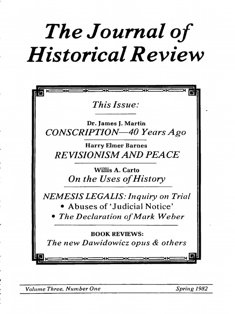 The Journal of Historical Review - Volume 03 | PDF | Unrest