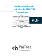 Essential Revision Notes in Paediatrics For The MRCPCH Third Edition