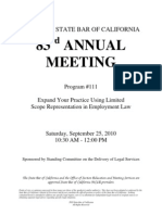 83 Annual Meeting: The State Bar of California