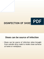 Disinfection of Shoes