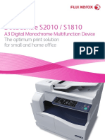 Docucentre S2010 / S1810: A3 Digital Monochrome Multifunction Device