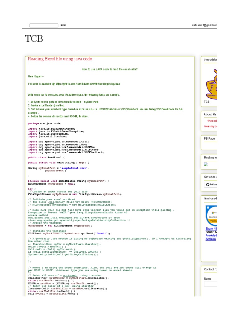 A code example of XSSFWorkbook
