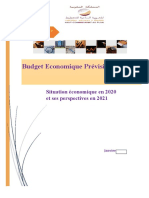 Budget Économique Prévisionnel 2021 - Situation Économique en 2020 Et Ses Perspectives en 2021 (Version FR)