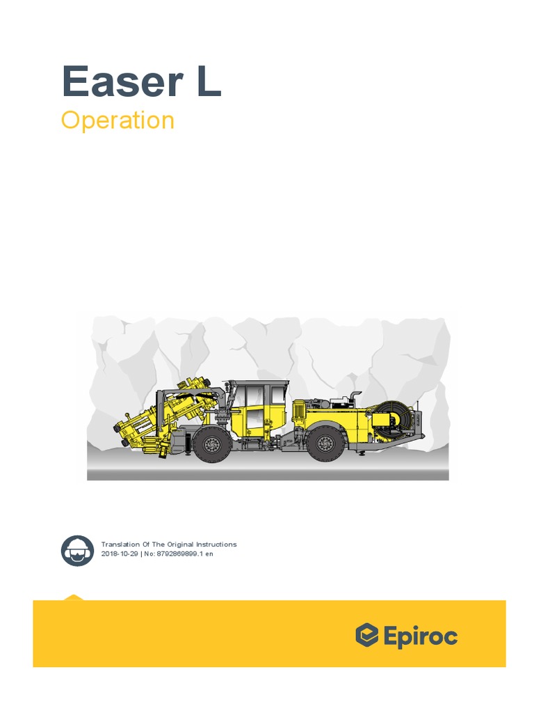 Epiroc Easer L Operation Guide | PDF | Drilling Rig | Drilling