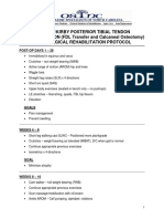 Galland/Kirby Posterior Tibial Tendon RECONSTRUCTION (FDL Transfer and Calcaneal Osteotomy) Post-Surgical Rehabilitation Protocol