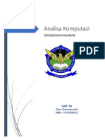 Difeerensiasi Numerik