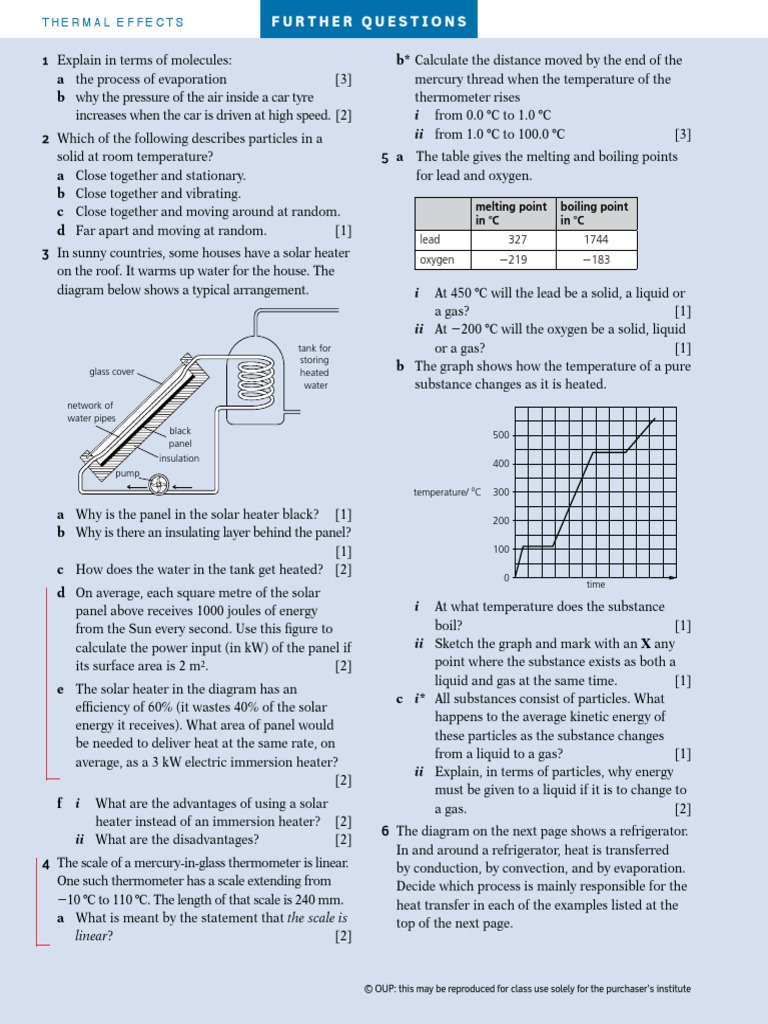 Igcse Phy 05 | PDF | Heat | Water Heating