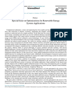Special Issue On Optimizations For Renewable Energy System Applications