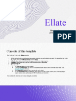 Ellate Presentation by Slidesgo