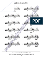 Jazz Drum Patterns 436 Online Lesson & MIDI Files