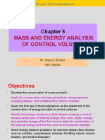 Advanced Thermodynamics Mass and Energy Analysis