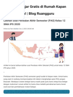 Latihan Soal Penilaian Akhir Semester (PAS) Kelas 12 SMA IPS 2020