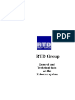 General and technical data on the Rotoscan ultrasonic pipeline inspection system