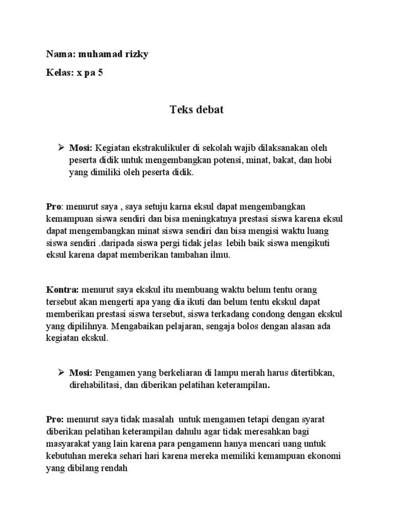 Teks Debat Pdf