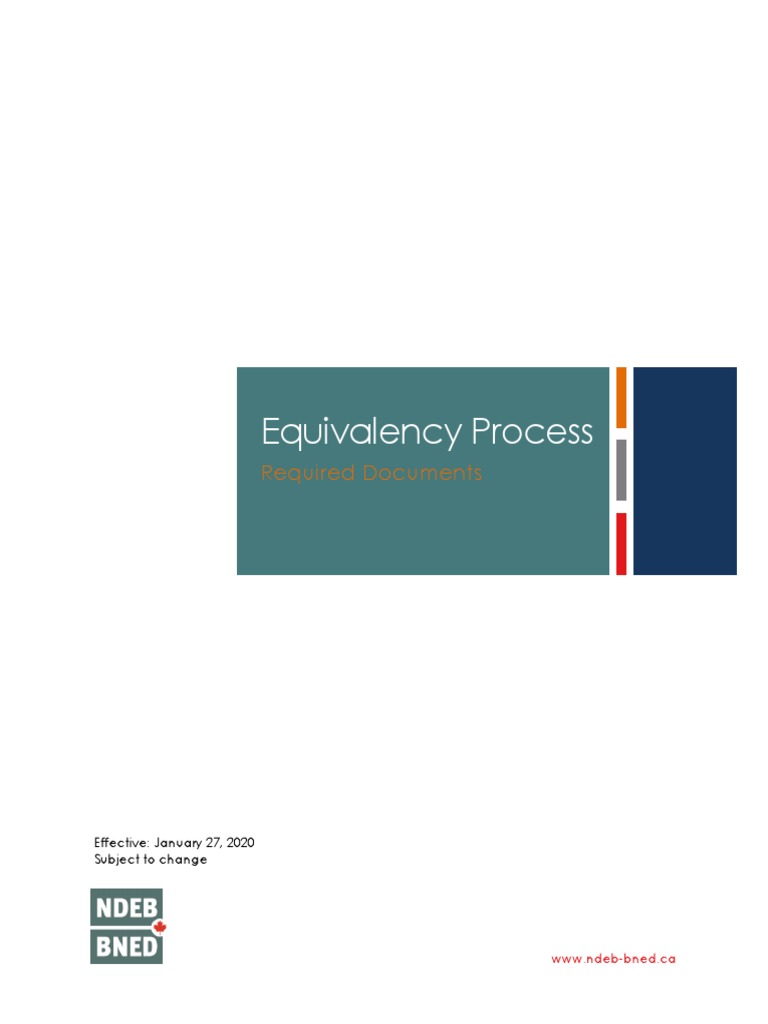 NDEB Equivalency Process Requirements | PDF | Notary Public | Identity ...