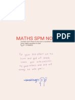 Maths SPM Notes