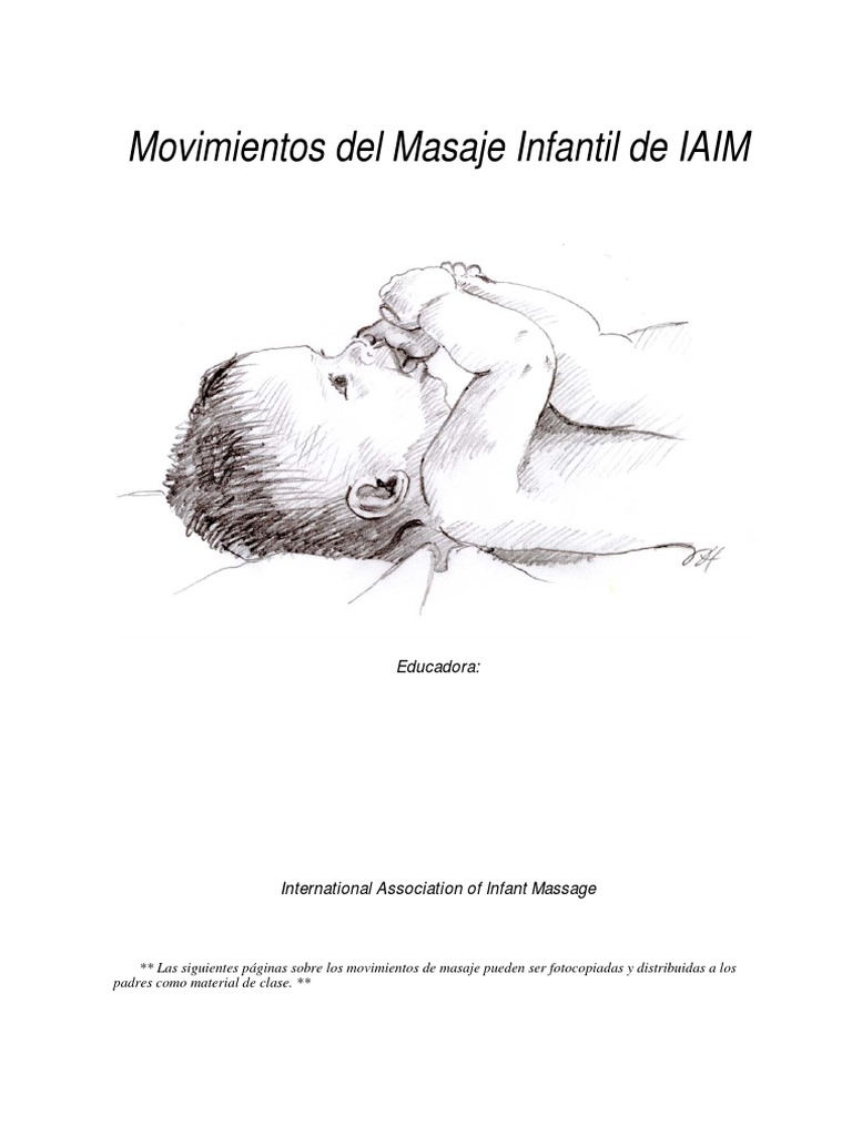 Movimientos Del Masaje Infantil de IAIM | PDF | Mano | Anatomía humana