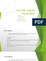 Factor Comun Polinomio