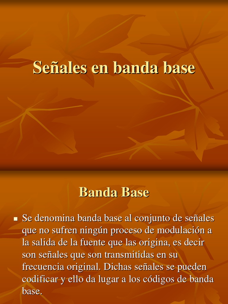 Señales y Codificación en Banda Base | PDF | Modulación | Transmisor