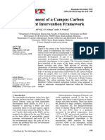 Development of A Campus Carbon Footprint Intervention Framework