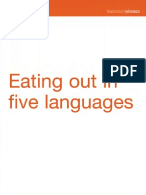 Eating Out in Five Languages, PDF, Zucchini